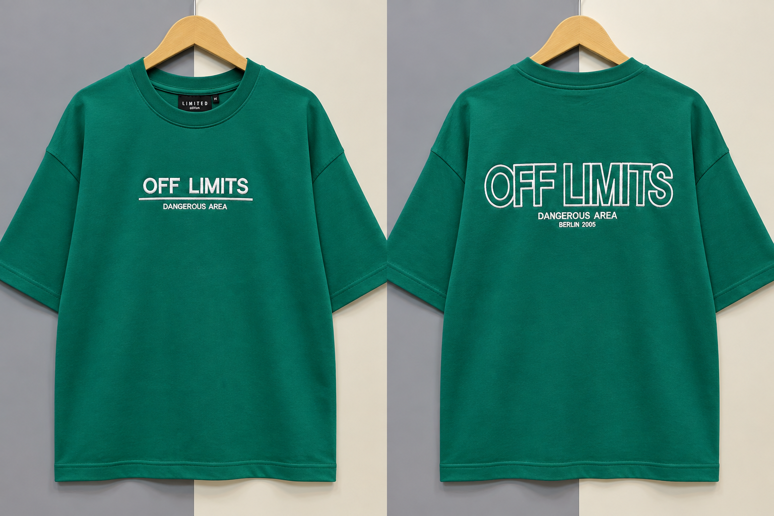 تیشرت مردانه گرمدار گلدوزی off limits