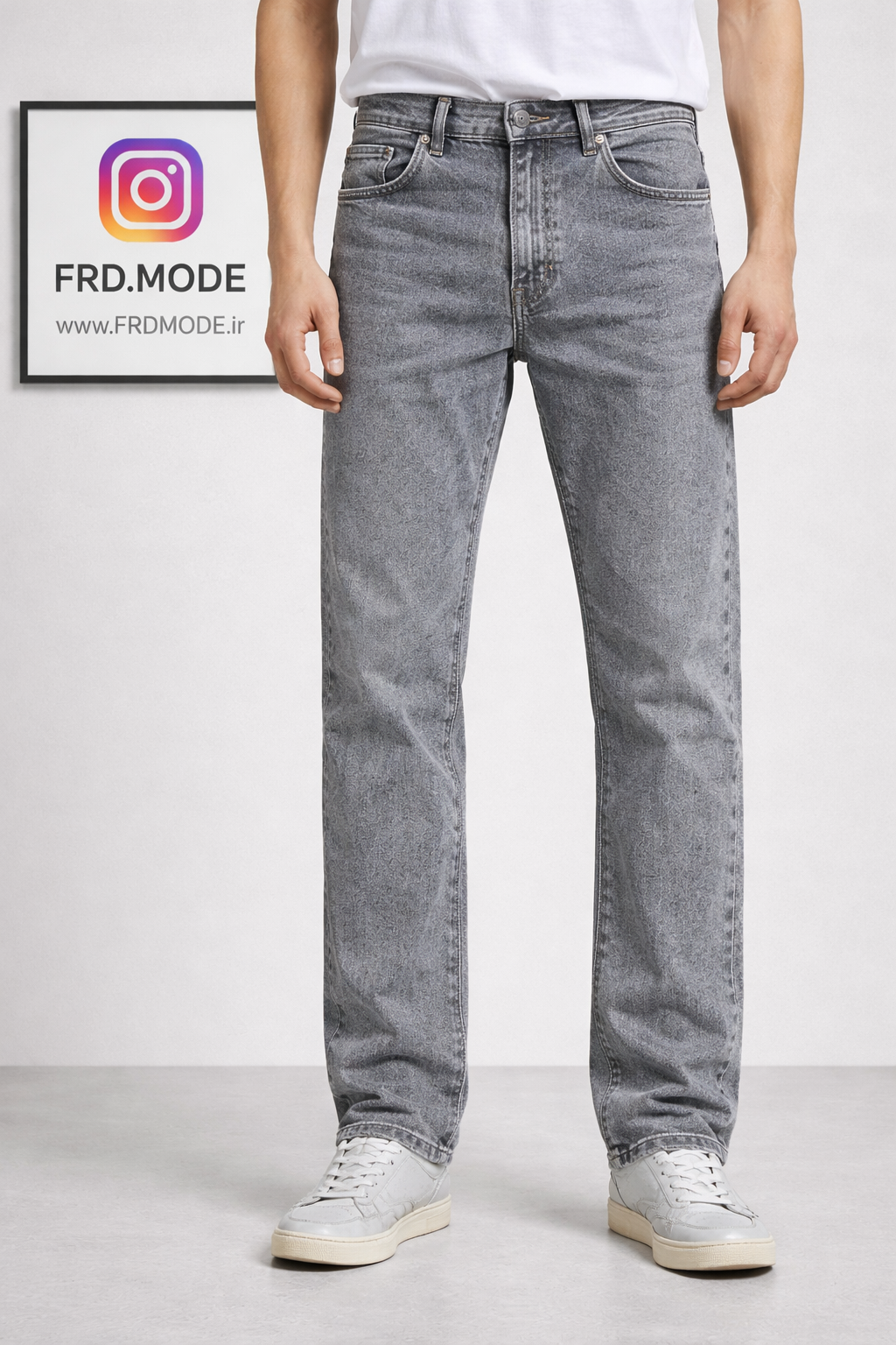 شلوار راسته طوسی کد ۱۰۱۷