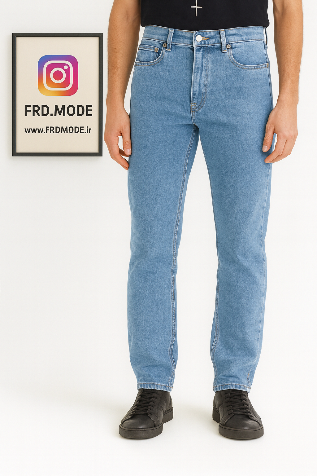 شلوار راسته آبی تیره کد ۱۰۱۵