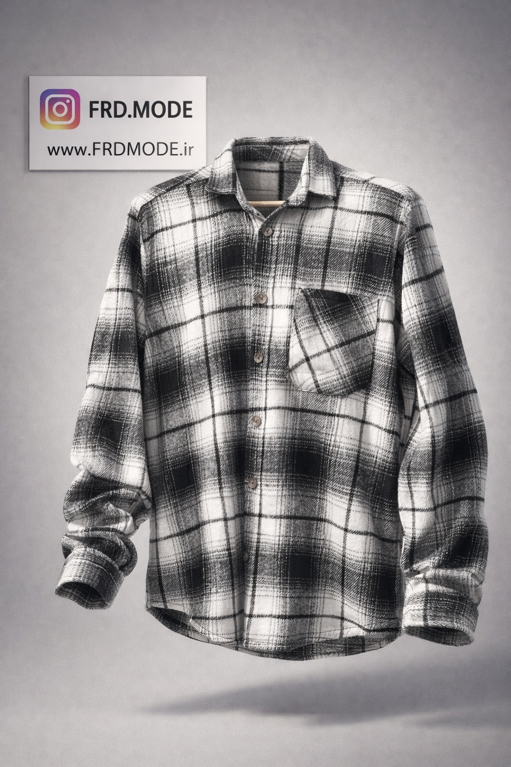 پیراهن پشمی چهارخانه