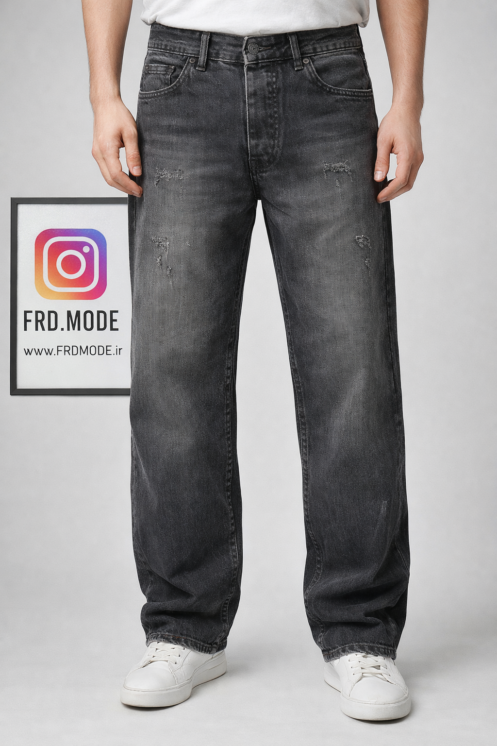 شلوار نیم بگ ذغالی کد ۲۰۱۶