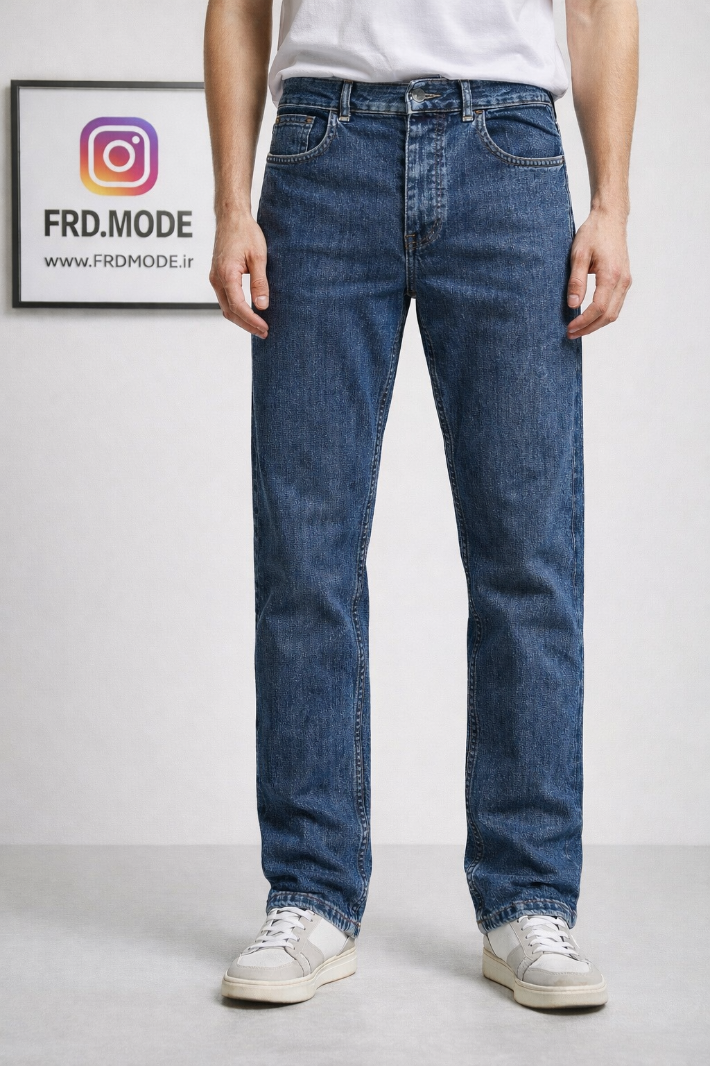 شلوار راسته آبی لیوایزی کد ۱۰۱۸